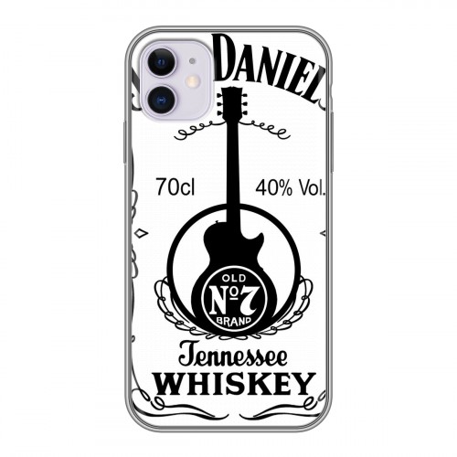 Дизайнерский силиконовый чехол для Iphone 11 Jack Daniels