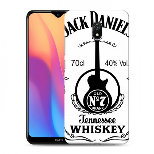 Дизайнерский силиконовый с усиленными углами чехол для Xiaomi RedMi 8A Jack Daniels