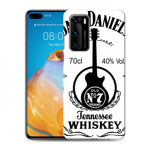 Дизайнерский пластиковый чехол для Huawei P40 Jack Daniels