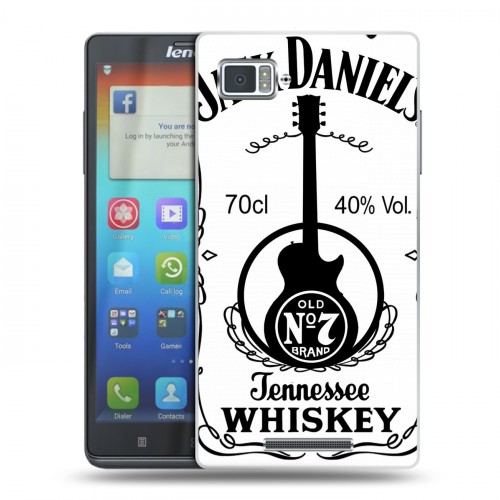 Дизайнерский пластиковый чехол для Lenovo Vibe Z Jack Daniels