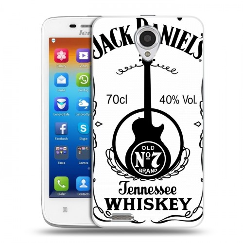 Дизайнерский пластиковый чехол для Lenovo S650 Ideaphone Jack Daniels