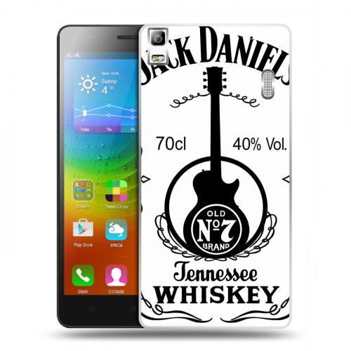 Дизайнерский пластиковый чехол для Lenovo A7000 Jack Daniels