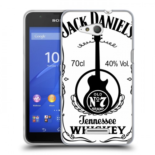 Дизайнерский пластиковый чехол для Sony Xperia E4g Jack Daniels