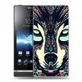 Дизайнерский пластиковый чехол для Sony Xperia S Животные ацтеков