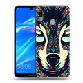 Дизайнерский пластиковый чехол для Huawei Y6 (2019) Животные ацтеков