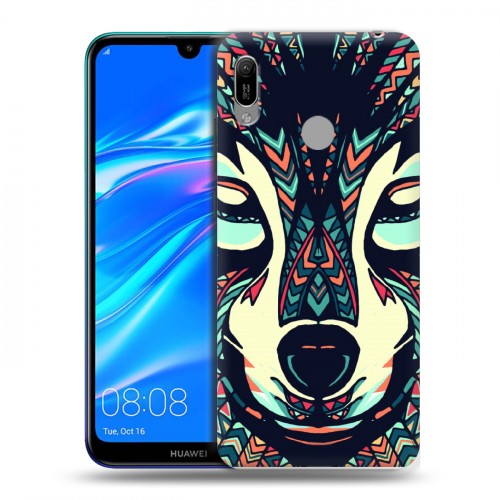 Дизайнерский пластиковый чехол для Huawei Y6 (2019) Животные ацтеков