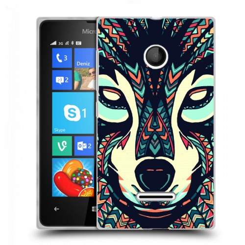 Дизайнерский пластиковый чехол для Microsoft Lumia 435 Животные ацтеков