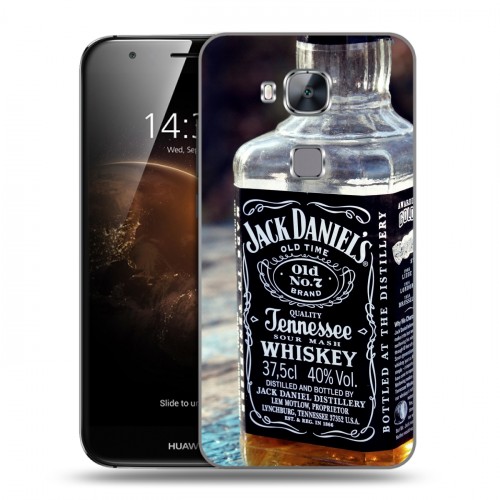 Дизайнерский пластиковый чехол для Huawei G8 Jack Daniels