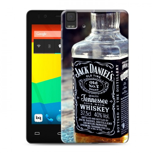 Дизайнерский силиконовый чехол для BQ Aquaris E4.5 Jack Daniels