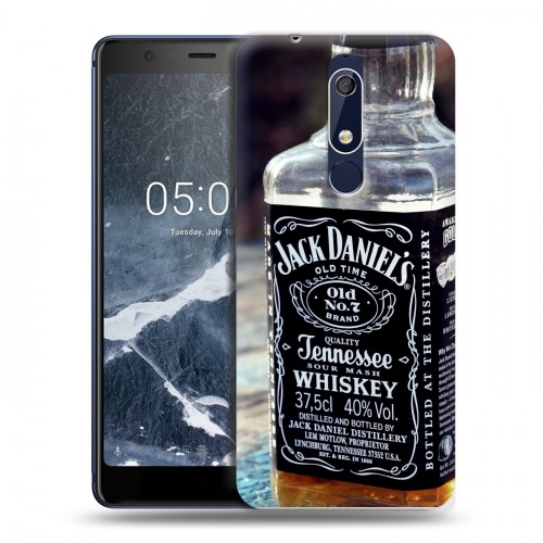 Дизайнерский пластиковый чехол для Nokia 5.1 Jack Daniels