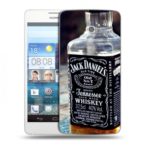 Дизайнерский пластиковый чехол для Huawei Ascend D2 Jack Daniels