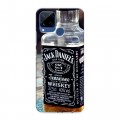 Дизайнерский силиконовый с усиленными углами чехол для Realme C15 Jack Daniels