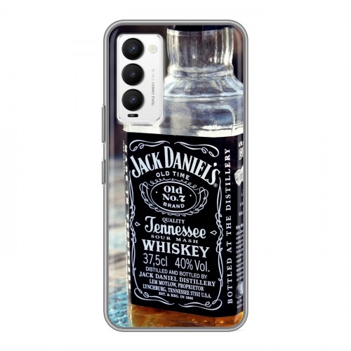 Дизайнерский силиконовый чехол для Tecno Camon 18 Jack Daniels