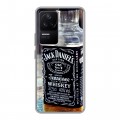 Дизайнерский силиконовый чехол для Xiaomi Poco F4 Jack Daniels