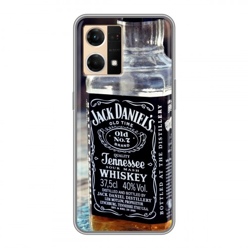 Дизайнерский силиконовый чехол для OPPO Reno7 Jack Daniels