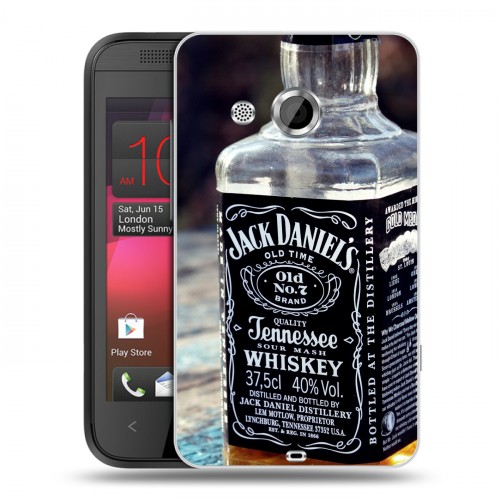 Дизайнерский пластиковый чехол для HTC Desire 200 Jack Daniels