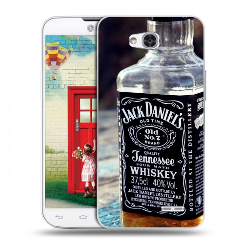 Дизайнерский пластиковый чехол для LG L80 Jack Daniels