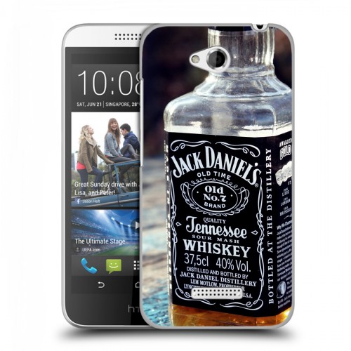 Дизайнерский пластиковый чехол для HTC Desire 616 Jack Daniels