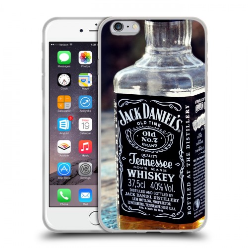 Дизайнерский силиконовый чехол для Iphone 6 Plus/6s Plus Jack Daniels