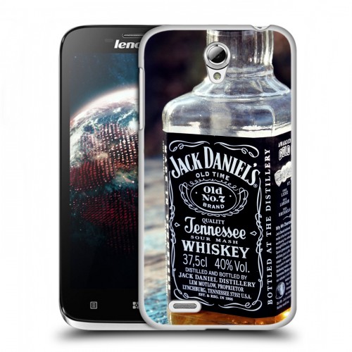 Дизайнерский пластиковый чехол для Lenovo A859 Ideaphone Jack Daniels