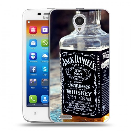 Дизайнерский пластиковый чехол для Lenovo S650 Ideaphone Jack Daniels