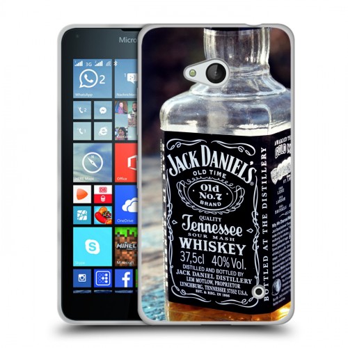 Дизайнерский пластиковый чехол для Microsoft Lumia 640 Jack Daniels