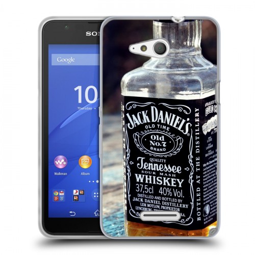 Дизайнерский пластиковый чехол для Sony Xperia E4g Jack Daniels