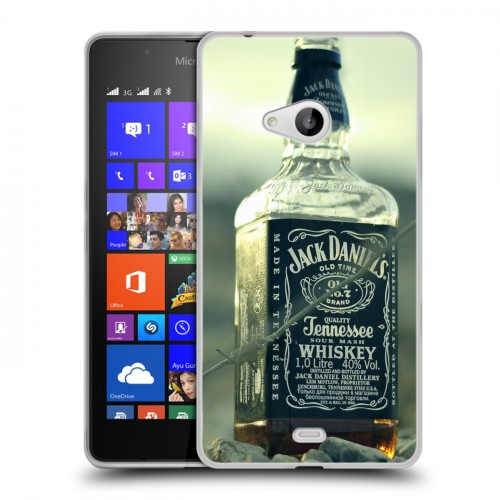 Дизайнерский пластиковый чехол для Microsoft Lumia 540 Jack Daniels