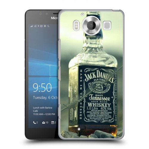 Дизайнерский пластиковый чехол для Microsoft Lumia 950 Jack Daniels