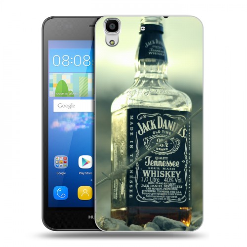 Дизайнерский пластиковый чехол для Huawei Y6 Jack Daniels