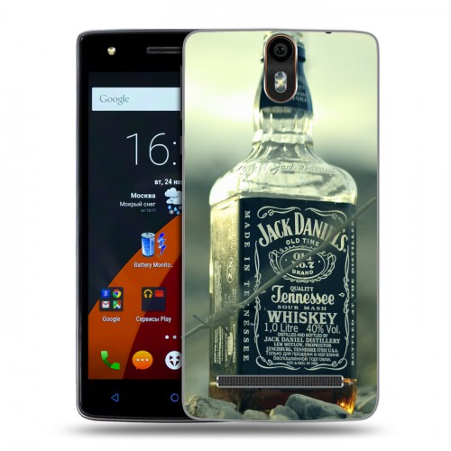 Дизайнерский силиконовый чехол для Wileyfox Storm Jack Daniels