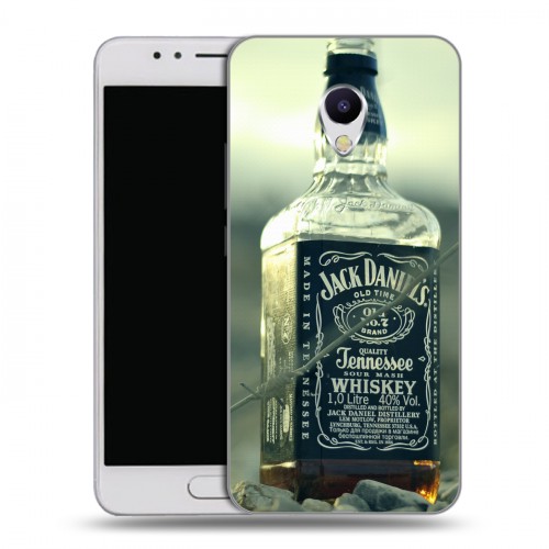 Дизайнерский силиконовый чехол для Meizu M5s Jack Daniels