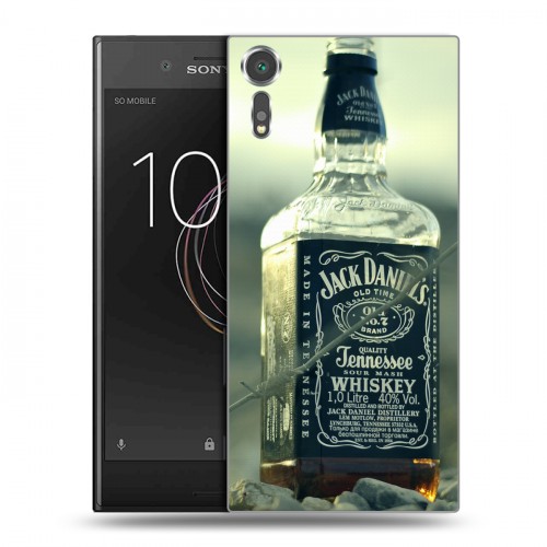 Дизайнерский пластиковый чехол для Sony Xperia XZs Jack Daniels