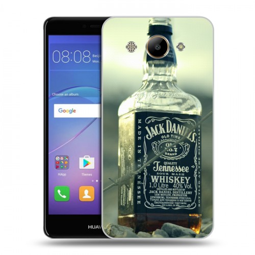 Дизайнерский пластиковый чехол для Huawei Y3 (2017) Jack Daniels