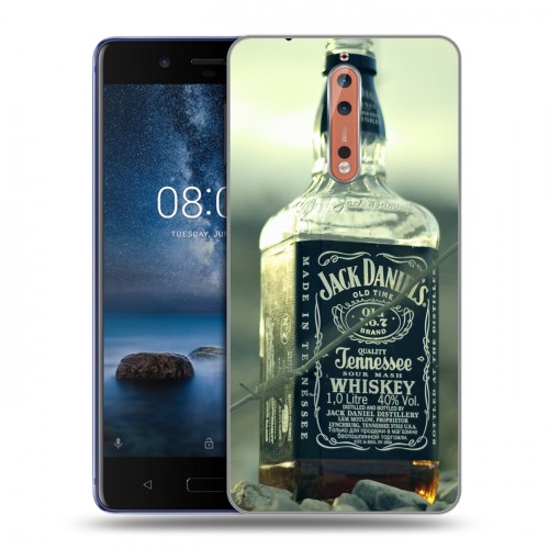 Дизайнерский пластиковый чехол для Nokia 8 Jack Daniels