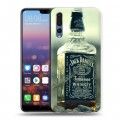 Дизайнерский силиконовый с усиленными углами чехол для Huawei P20 Pro Jack Daniels