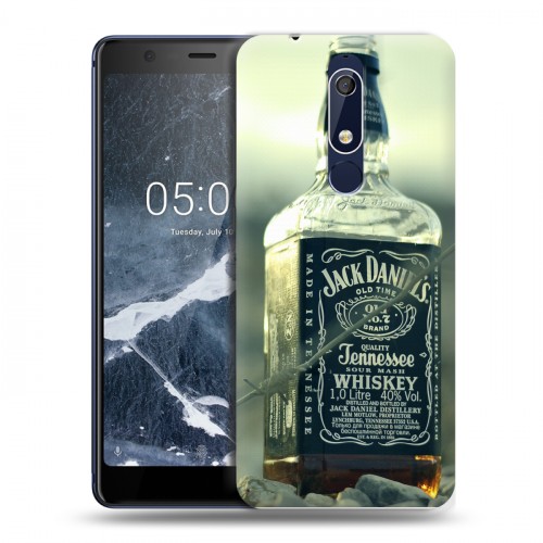 Дизайнерский пластиковый чехол для Nokia 5.1 Jack Daniels