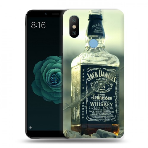 Дизайнерский силиконовый чехол для Xiaomi Mi A2 Jack Daniels