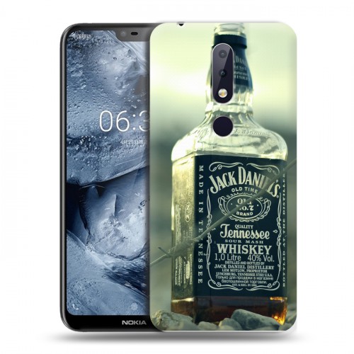 Дизайнерский силиконовый чехол для Nokia 6.1 Plus Jack Daniels