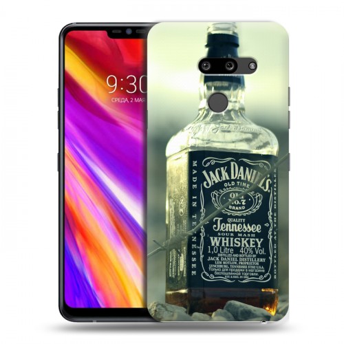 Дизайнерский пластиковый чехол для LG G8 ThinQ Jack Daniels