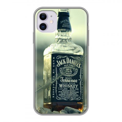 Дизайнерский силиконовый чехол для Iphone 11 Jack Daniels