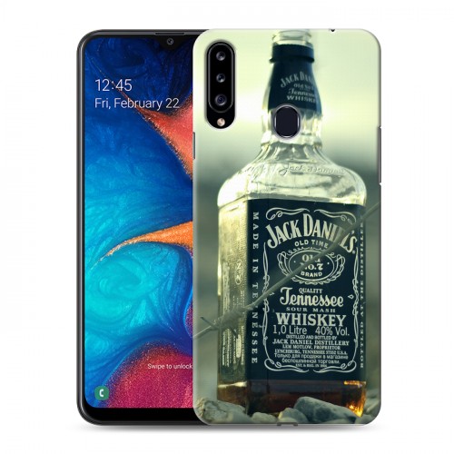 Дизайнерский пластиковый чехол для Samsung Galaxy A20s Jack Daniels