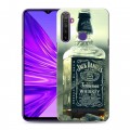 Дизайнерский силиконовый чехол для Realme 5 Jack Daniels