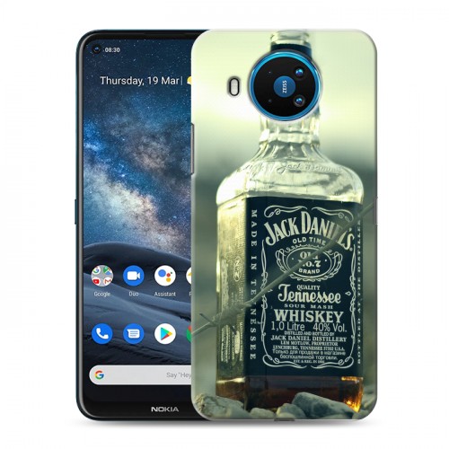 Дизайнерский силиконовый чехол для Nokia 8.3 Jack Daniels