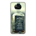 Дизайнерский силиконовый с усиленными углами чехол для Xiaomi Poco X3 Jack Daniels