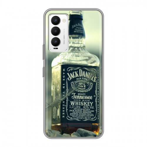 Дизайнерский силиконовый чехол для Tecno Camon 18 Jack Daniels