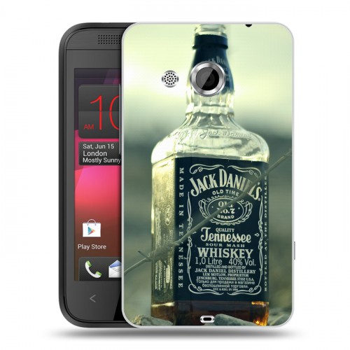 Дизайнерский пластиковый чехол для HTC Desire 200 Jack Daniels