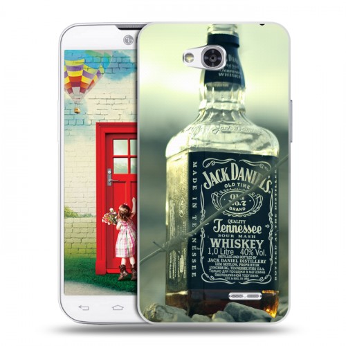 Дизайнерский пластиковый чехол для LG L80 Jack Daniels