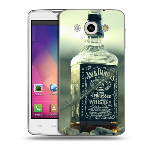 Дизайнерский пластиковый чехол для LG L60 Jack Daniels