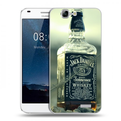 Дизайнерский пластиковый чехол для Huawei Ascend G7 Jack Daniels